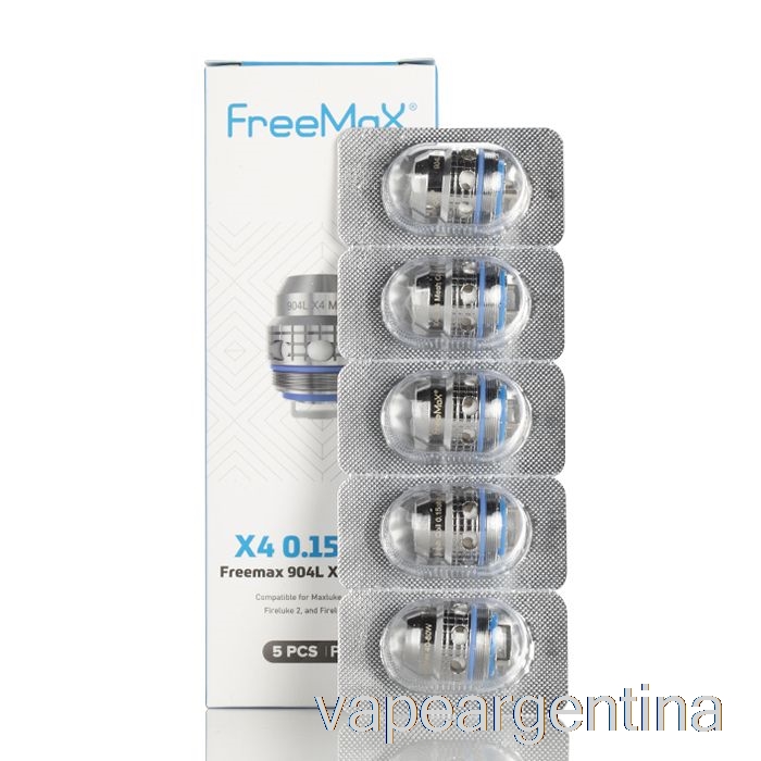Freemax Maxluke 904l X Bobinas De Repuesto 0.15ohm 904l X4 Bobinas De Malla Cuádruple Vape Descartable